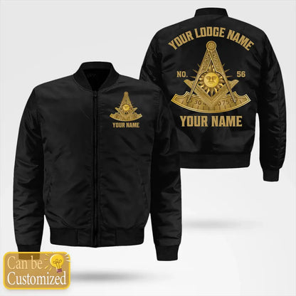 Custom Past Master Masonic Bomber Jacket