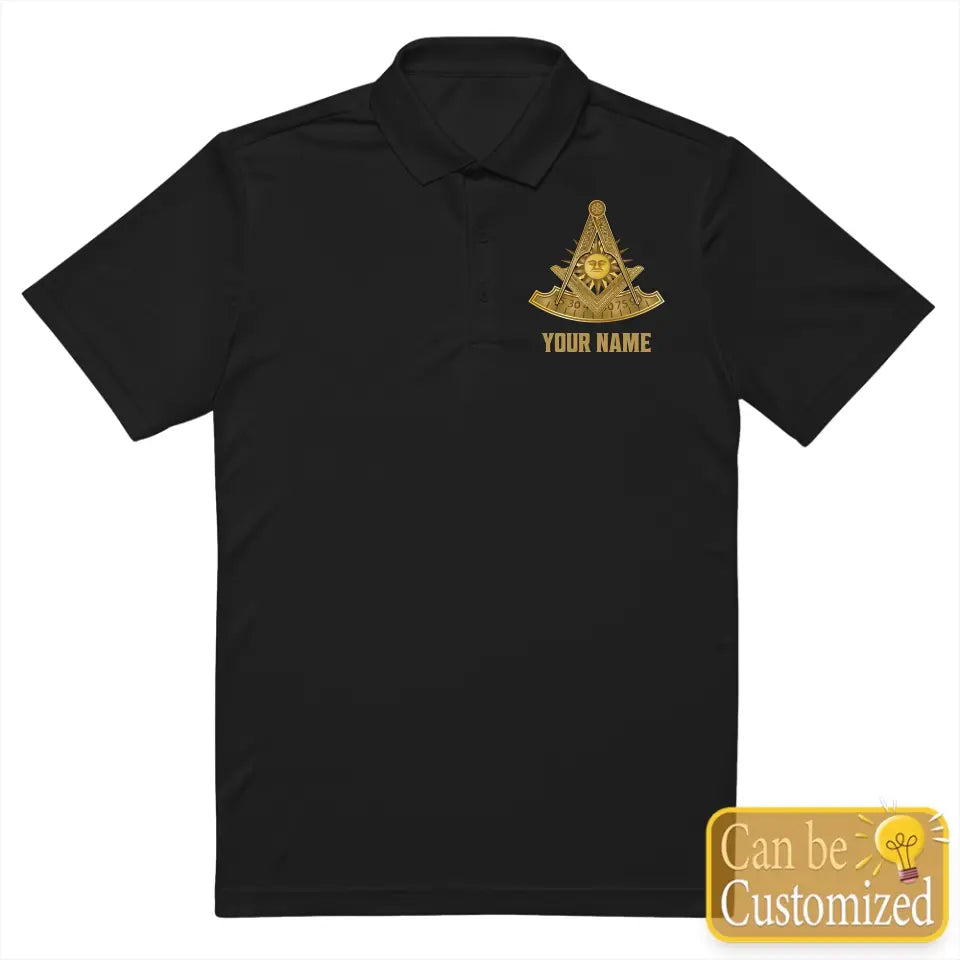 Custom Past Master Masonic Polo Shirt