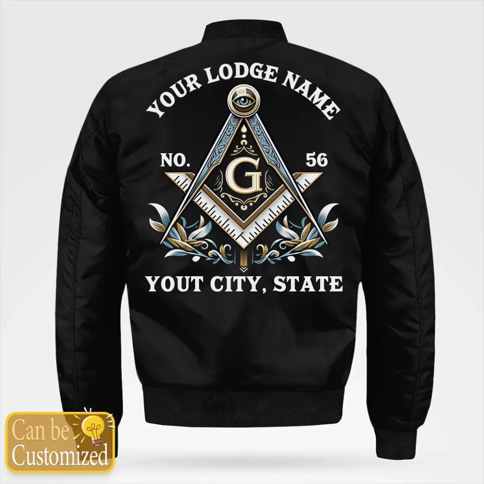 Custom Masonic Bomber Jacket