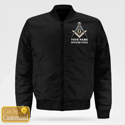 Custom Masonic Bomber Jacket