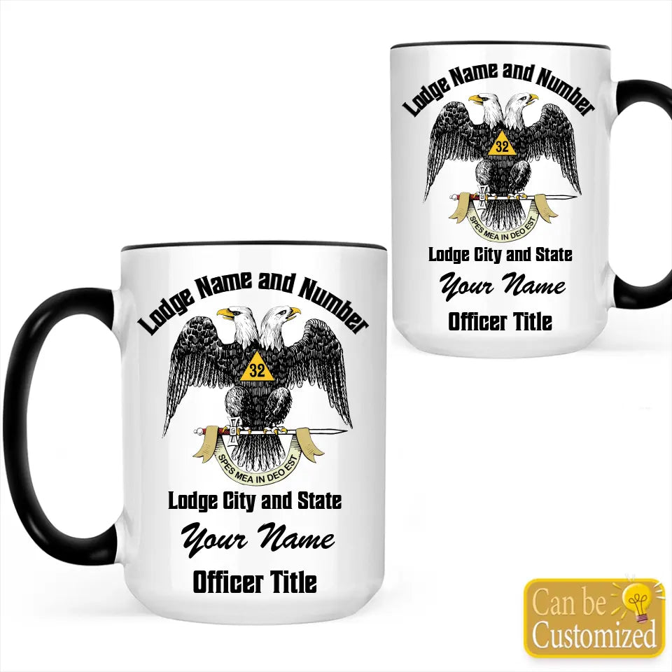 Custom 32nd Degree Scottish Rite Accent Two-Tone Mug