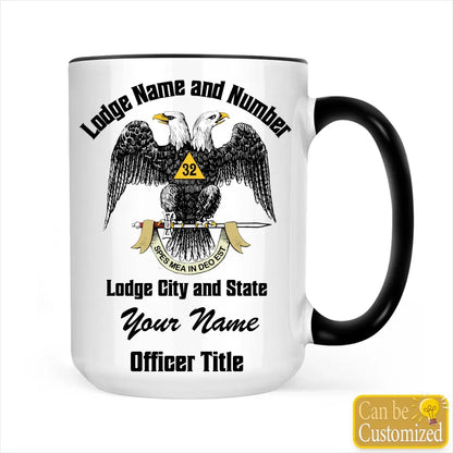 Custom 32nd Degree Scottish Rite Accent Two-Tone Mug