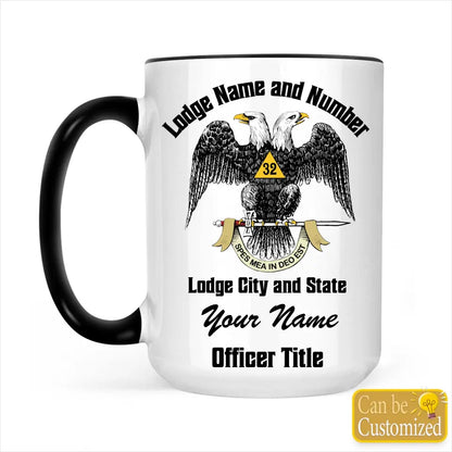 Custom 32nd Degree Scottish Rite Accent Two-Tone Mug