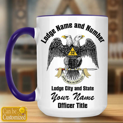 Custom 32nd Degree Scottish Rite Accent Two-Tone Mug