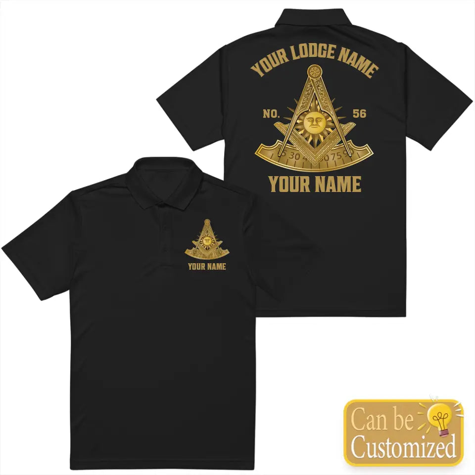 Custom Past Master Masonic Polo Shirt