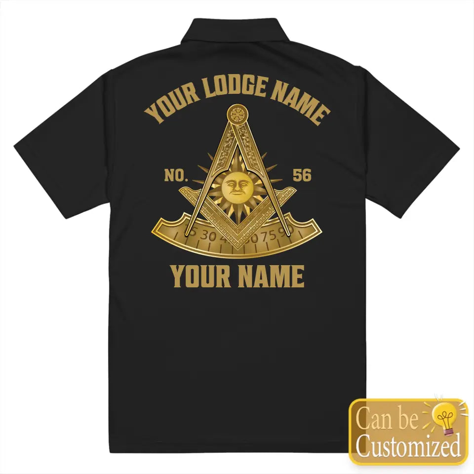 Custom Past Master Masonic Polo Shirt