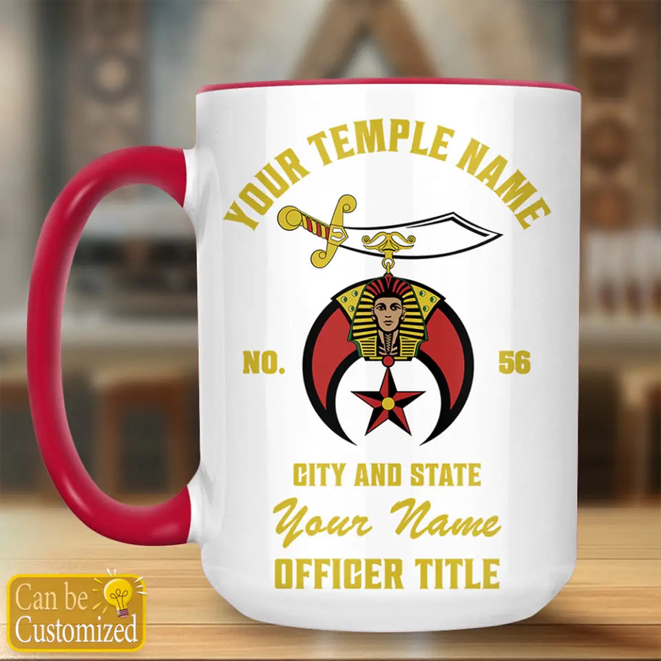 Custom Shriner Accent Two-Tone Mug