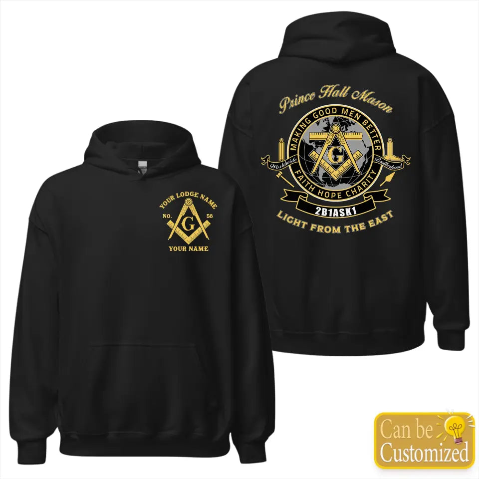 Custom Prince Hall Masonic Hoodie