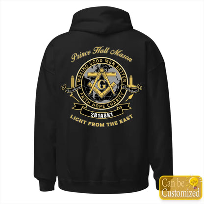 Custom Prince Hall Masonic Hoodie