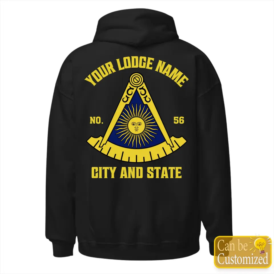 Custom California Past Master Masonic Hoodie