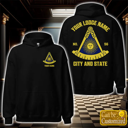 Custom California Past Master Masonic Hoodie