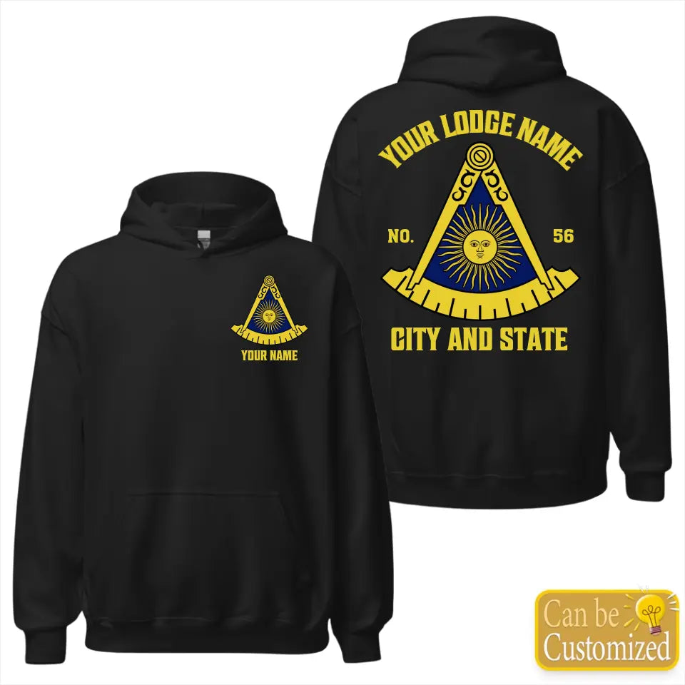 Custom California Past Master Masonic Hoodie