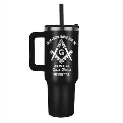 Custom Laser Engraved Masonic Tumbler