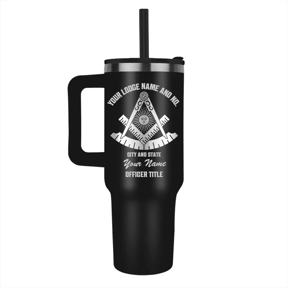 Custom Laser Engraved Past Master Tumbler