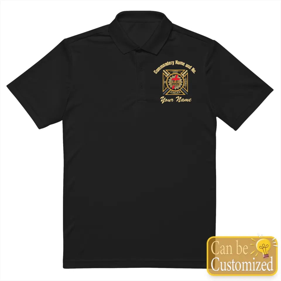 Custom Knights Templar Commandery Polo Shirt