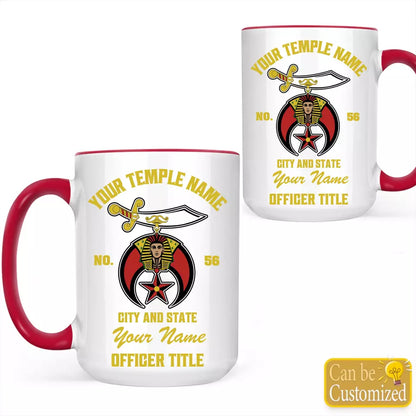 Custom Shriner Accent Two-Tone Mug