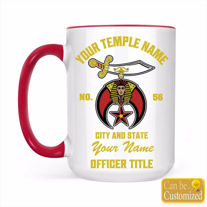 Custom Shriner Accent Two-Tone Mug