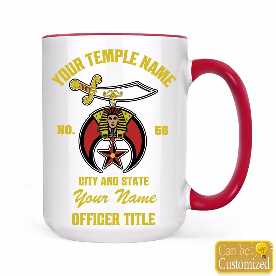 Custom Shriner Accent Two-Tone Mug