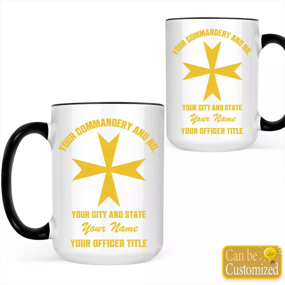 Custom Order Of Malta Accent Two-Tone Mug