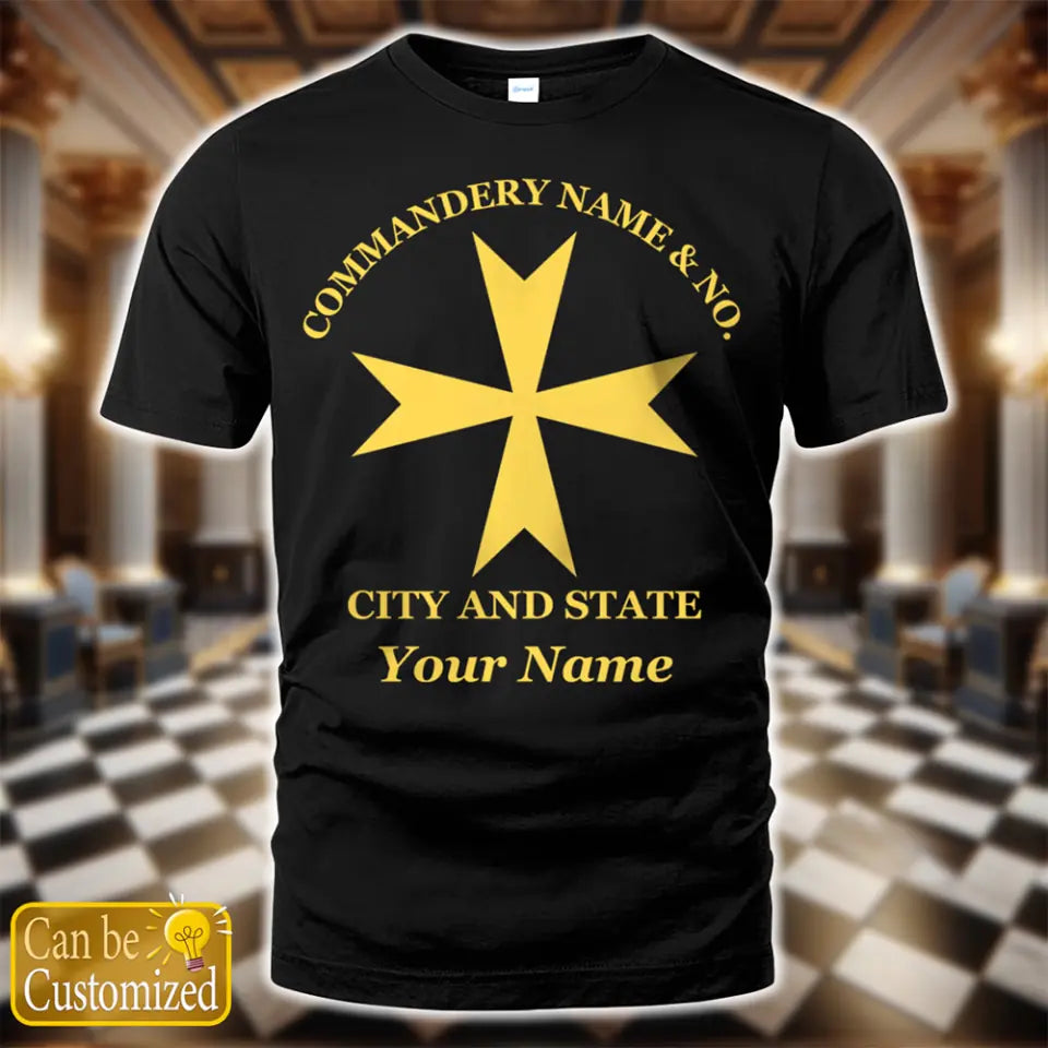 Custom Order Of Malta Masonic T-Shirt