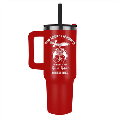 Custom Laser Engraved Shriners Tumbler