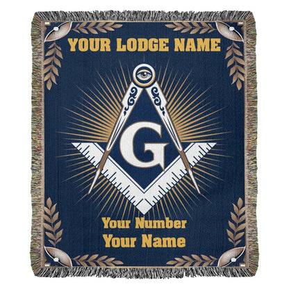 Masonic Heirloom Woven Blanket 1