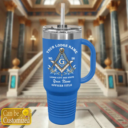 Custom Masonic 40oz Tumbler