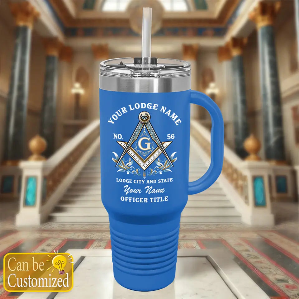 Custom Masonic 40oz Tumbler