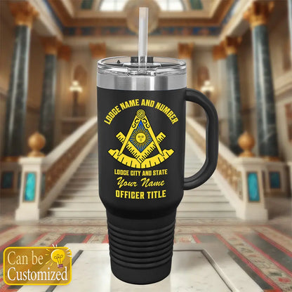 Custom Past Master Masonic 40oz Tumbler