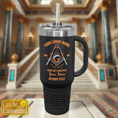 Custom Masonic 40oz Tumbler