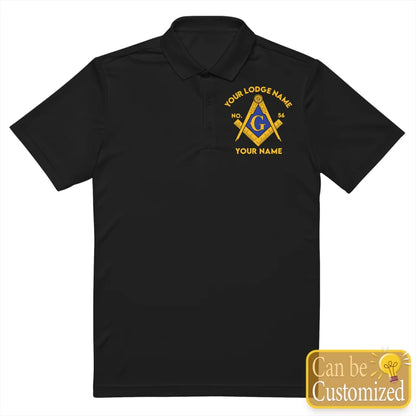 Custom Masonic Printed Polo Shirt