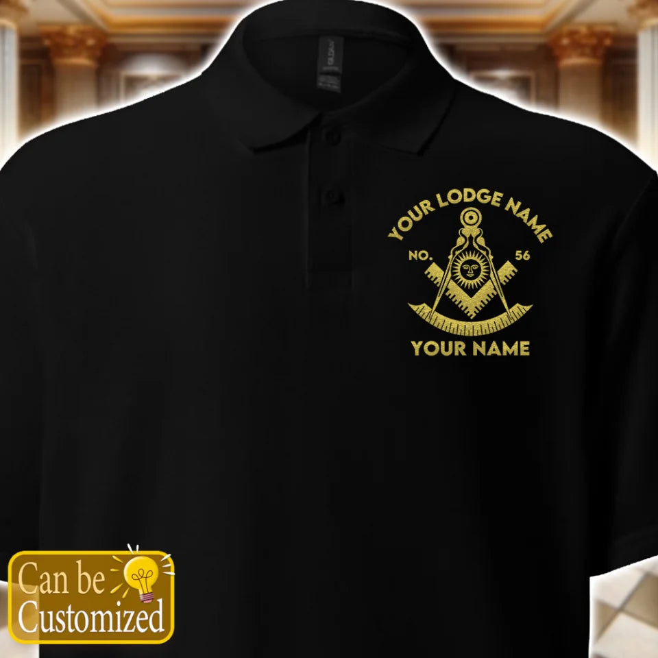 Custom Past Master Embroidered Polo Shirt