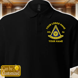 Custom California Past Master Embroidered Polo Shirt