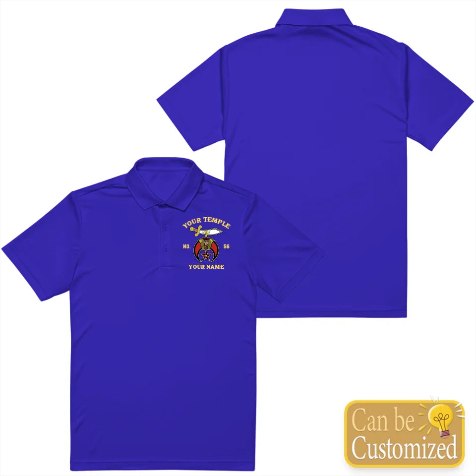 Custom Shriners Nobles Printed Polo Shirt