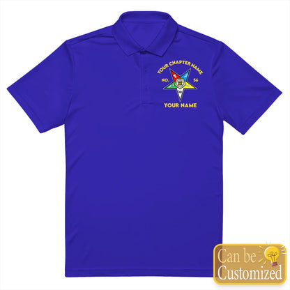 Custom Order Of The Eastern Star Printed Polo Shirt