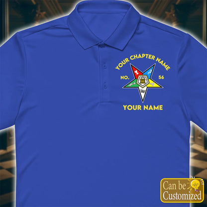 Custom Order Of The Eastern Star Printed Polo Shirt