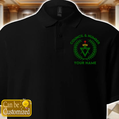 Custom Allied Masonic Degrees Embroidered Polo Shirt