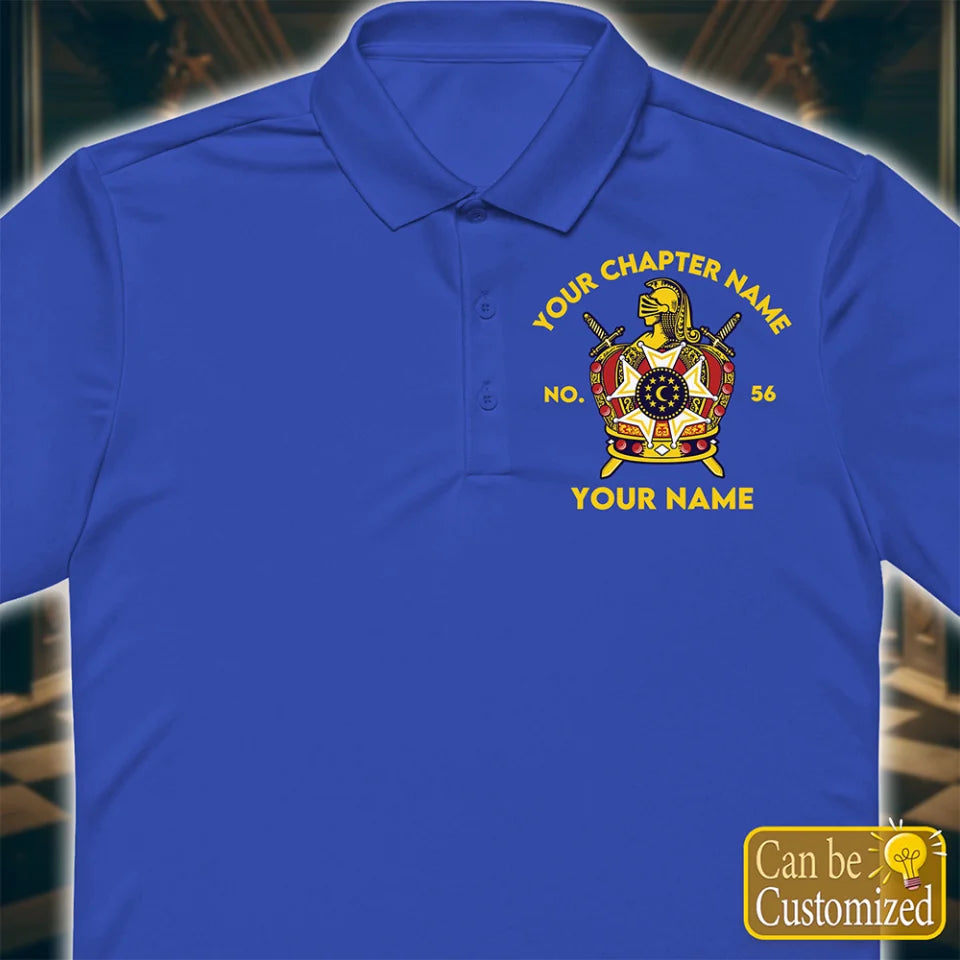 Custom DeMolay Printed Masonic Polo Shirt