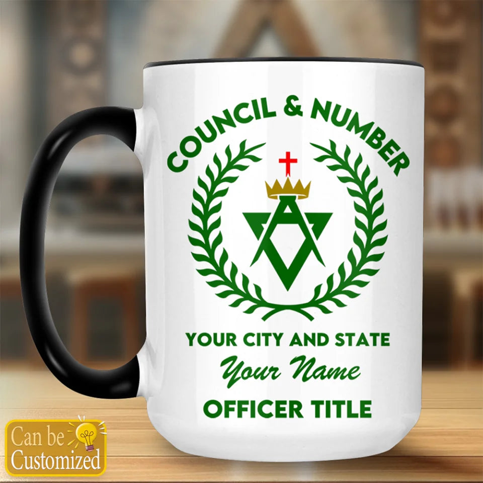 Custom Allied Masonic Degrees Accent Two-Tone Mug