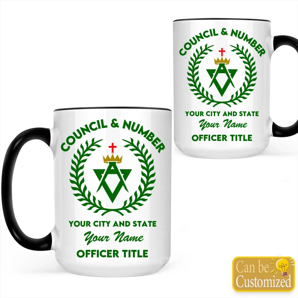 Custom Allied Masonic Degrees Accent Two-Tone Mug