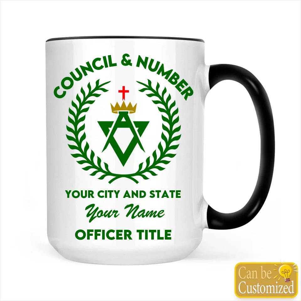 Custom Allied Masonic Degrees Accent Two-Tone Mug