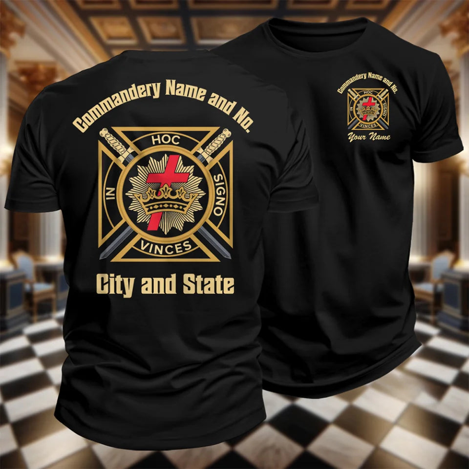 Custom Knights Templar Commandery T-Shirt