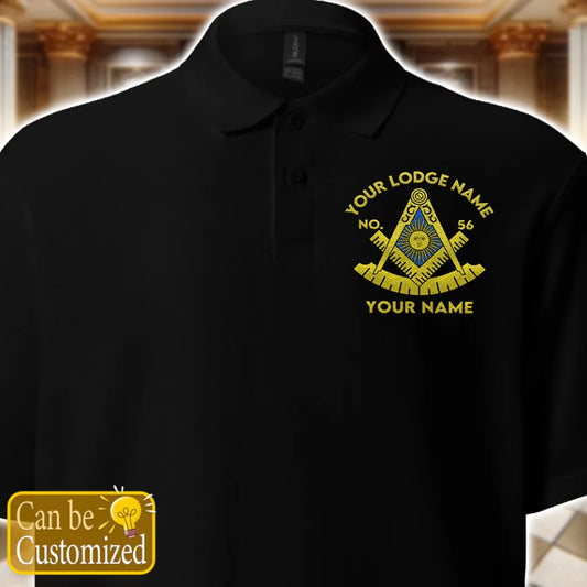 Custom Past Master Embroidered Polo Shirt