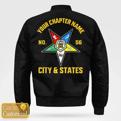 Custom Order of the Eastern Star Bomber Jacket