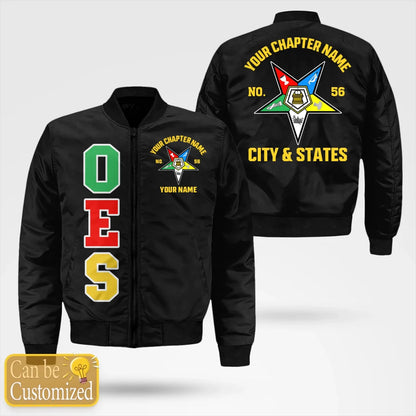 Custom Order of the Eastern Star Bomber Jacket