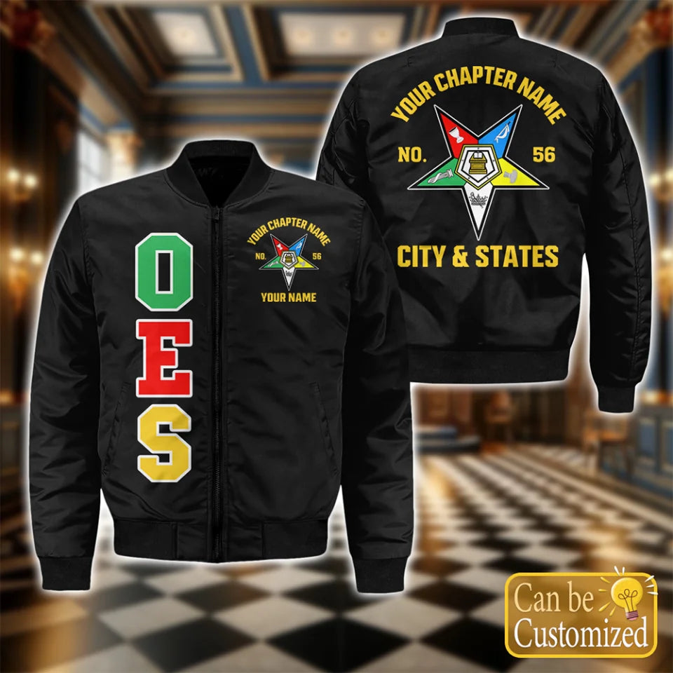 Custom Order of the Eastern Star Bomber Jacket