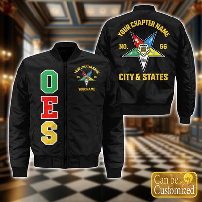 Custom Order Of The Eastern Star Bomber Jacket