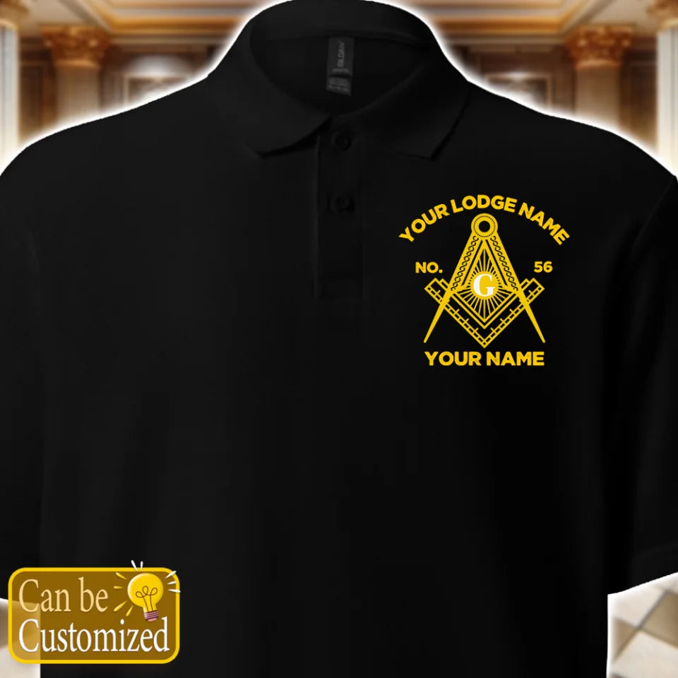 Custom Masonic Embroidered Polo Shirt