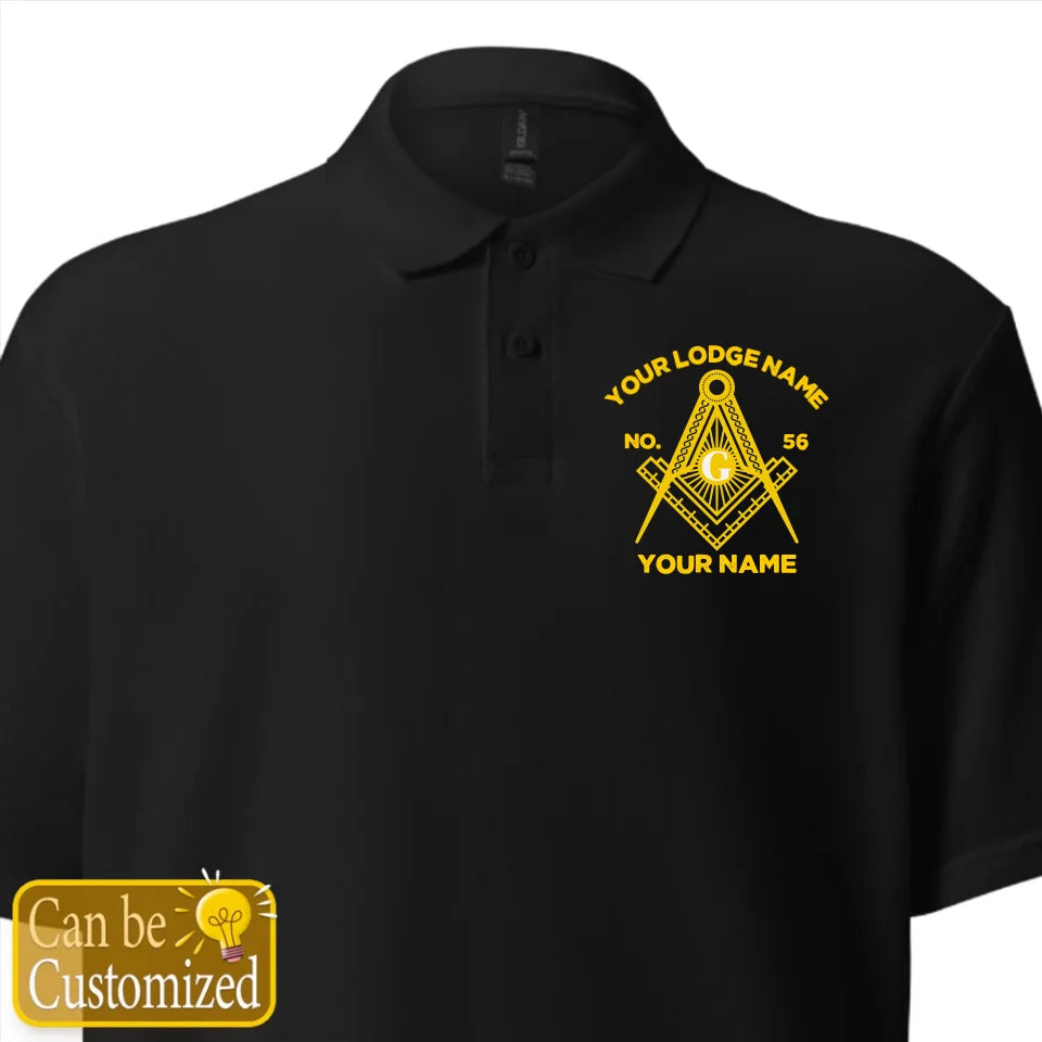 Custom Masonic Embroidered Polo Shirt