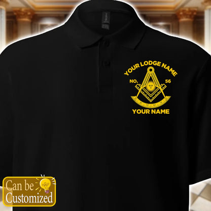 Custom Past Master Embroidered Polo Shirt